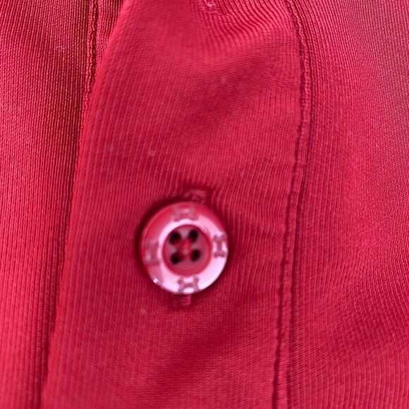 Under Armour Heatgear Loose Golf Polo Shirt Men's Size 2XL Red Stretch Comfort - Picture 6 of 15